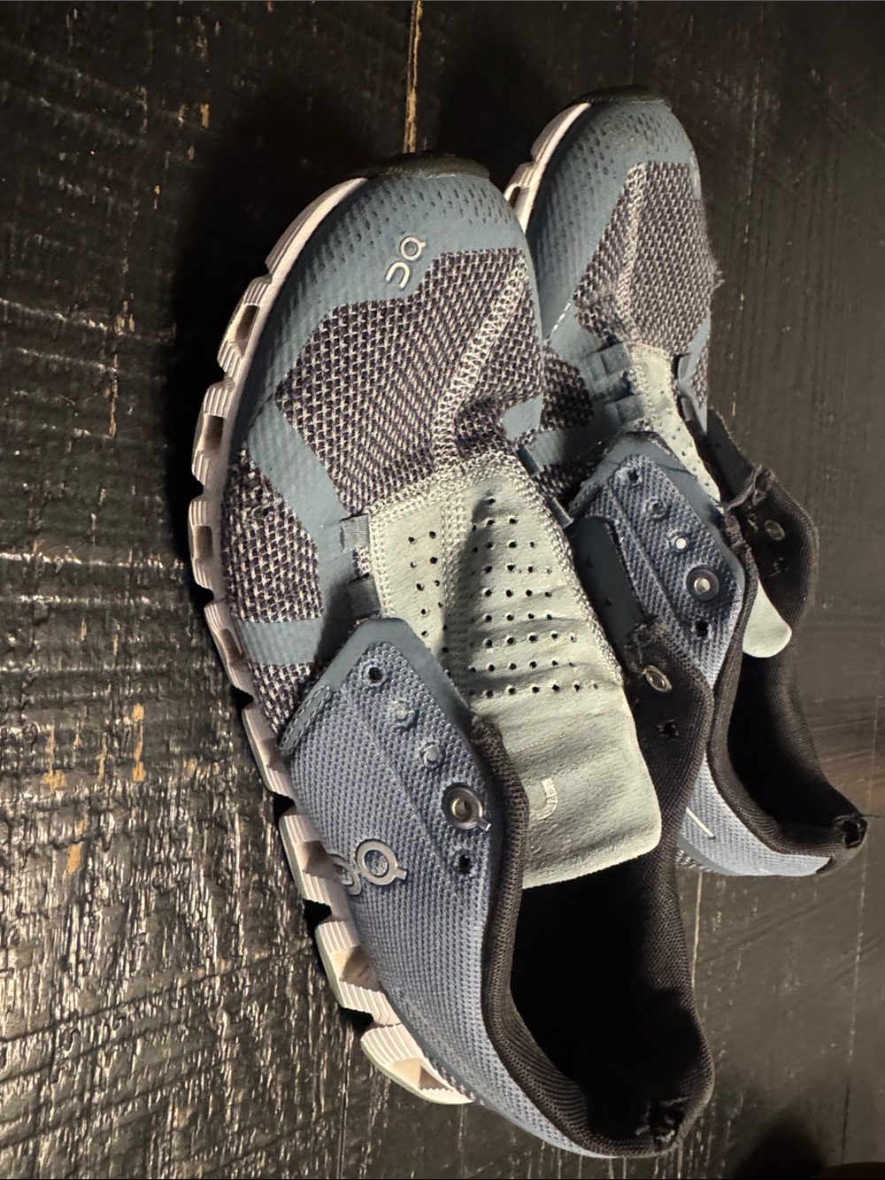 On Running Cloud Sneakers in Slate Blue womens 9